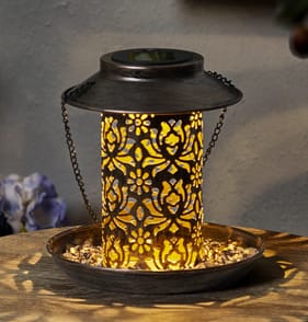 Firefly Hanging Bird Feeder Solar Light