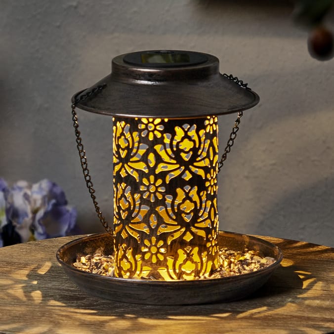 Firefly Hanging Bird Feeder Solar Light