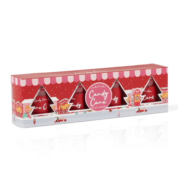Candy Cane Lane Votive 4 Pack