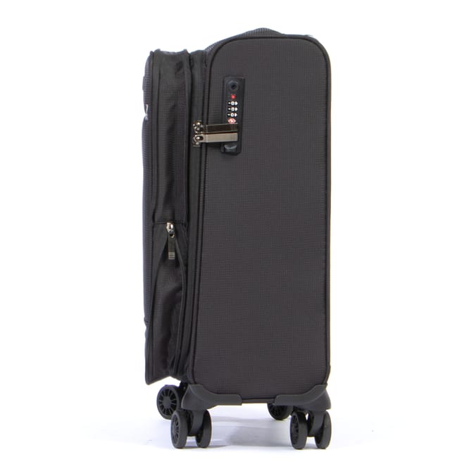 Salisburys Premium Soft Shell Expandable Suitcases - Black