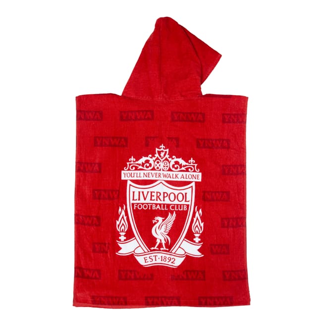 Liverpool FC Boots Towel Poncho - 10-14 Years
