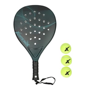 Adrenix Padel Set Racket with 3 Balls - Green