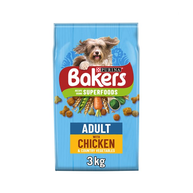 Bakers Adult Complete Chicken Country Vegetable 3kg Home Bargains