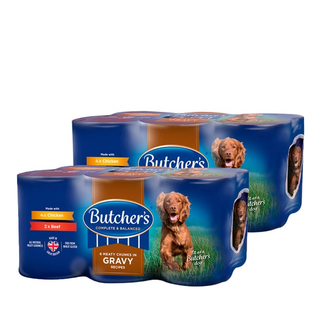 Butchers dog shops food tins