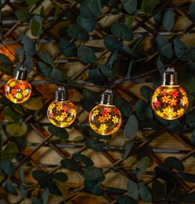 Firefly Solar Light Co Painted Ball String Lights - Yellow