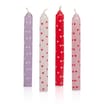 Valentine's Day Tapered Candles 4 Pack