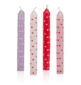 Valentine's Day Tapered Candles 4 Pack