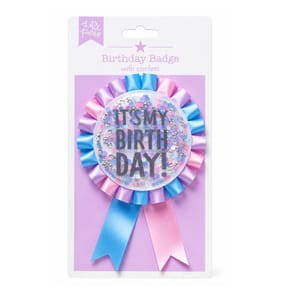 Let's Party Pastel It's My Birthday Badge
