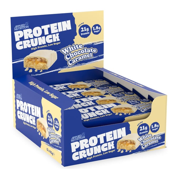 Applied Nutrition Protein Crunch Bar 62g - White Chocolate Caramel x12