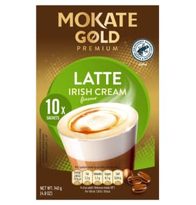 Mokate Gold Premium Latte Irish Cream Flavour 10 x 14g