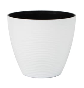 Jardin Water Ripple Plastic Planter 38cm - White