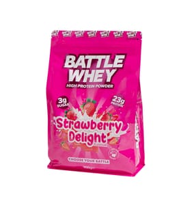 Battle Whey High Protein Powder 900g - Strawberry Delight