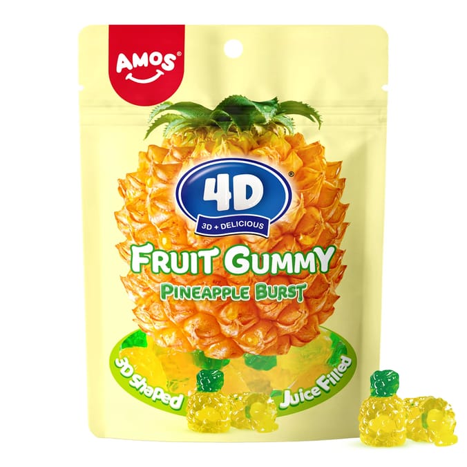 Amos 4D Juice Filled Fruit Gummy 65g