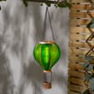 Firefly Solar Light Co Hanging Hot Air Balloon Solar Light - Green