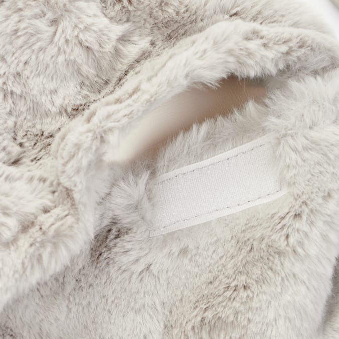 The Winter Warmer Collection Faux Fur Hot Water Bottle 1.7l - Grey