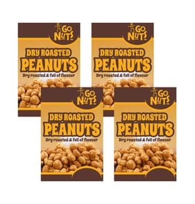 Go Nuts Dry Roasted Peanuts 50g x4