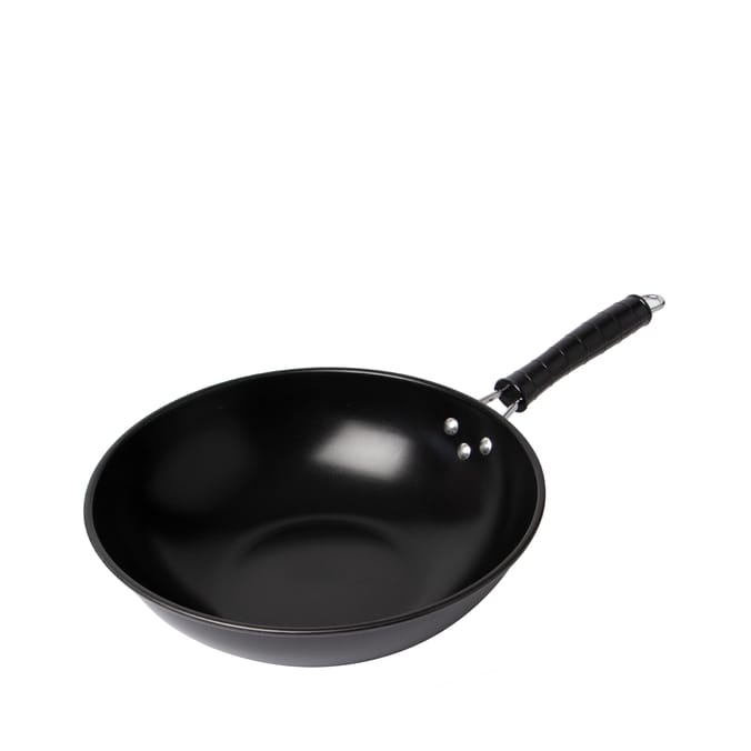 Open Kitchen 30cm Wok - Black
