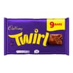 Cadbury Twirl Milk Chocolate 9 Pack Multipack 193.5g