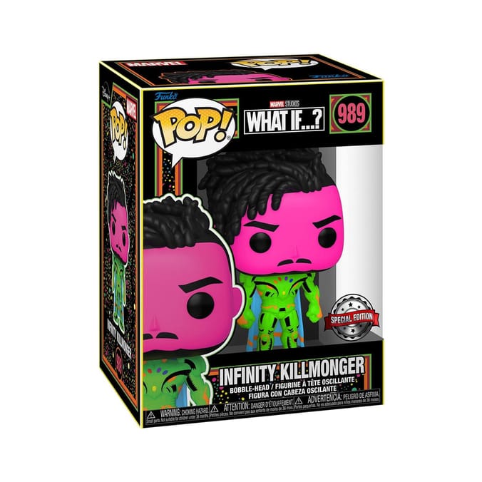 Funko Pop! Vinyl Figure - Marvel What If...? Infinity Killmonger Black Light #989
