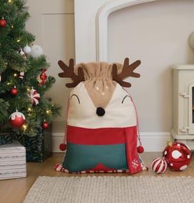Sleigh Bells Reindeer Sack