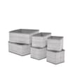 Home Solutions  Fabric Box Organisers 6 Pack