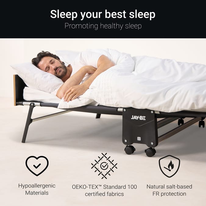 Jay-Be GP120 Grand Folding Bed with e-Pocket Tufted Mattress - Small Double