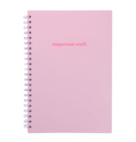 Ring bound A4 Notebook - Pink