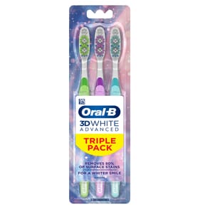 Oral-B 3D White Luxe Advanced Toothbrushes 3 Pack