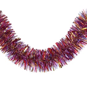 Festive Feeling Luxury Tinsel 2m - Multi-Coloured