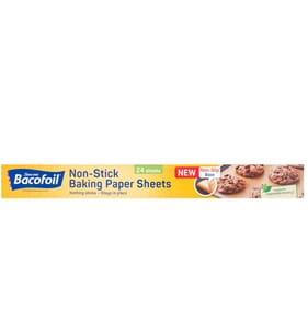 Bacofoil Non-Stick Non-Slip Baking Paper 24 Sheets