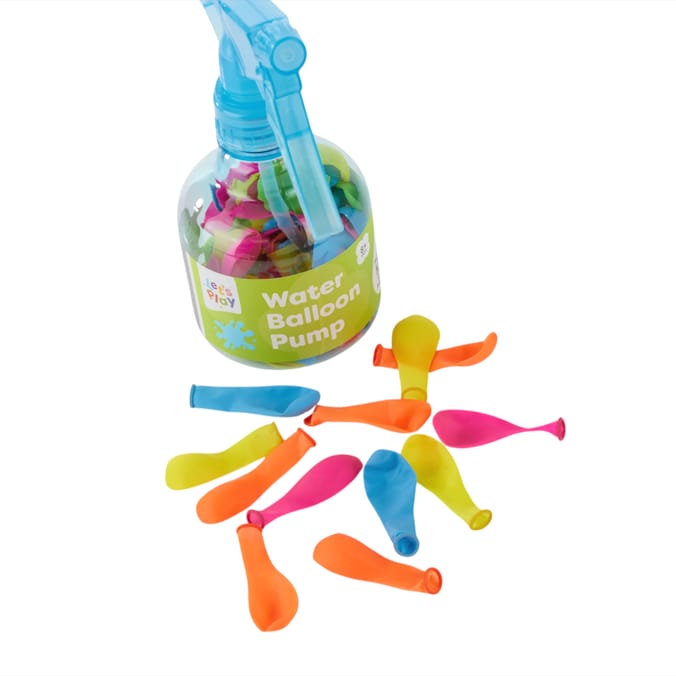 Let's Play Water Balloon Pump With 100 Balloons