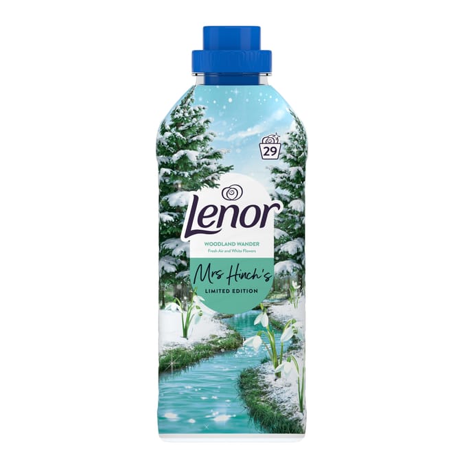 Lenor Mrs Hinch’s Woodland Wander Fabric Conditioner 29 Washes 899ml - Fresh Air & White Flowers