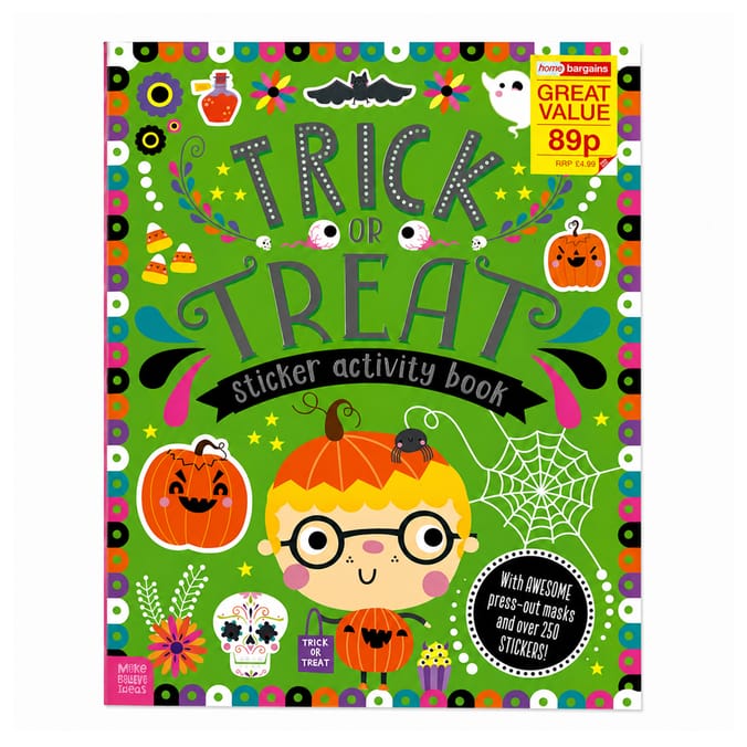  Halloween Sticker Activity Book - Trick Or Treat 