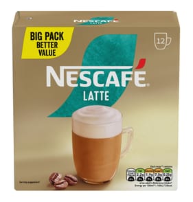 Nescafe Latte Instant Coffee Sachets 12x 18g