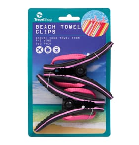 TravelShop Beach Towel Clip 2 Pack - Flip Flops