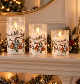 Alpine Serenity Led Candles 3 Pack