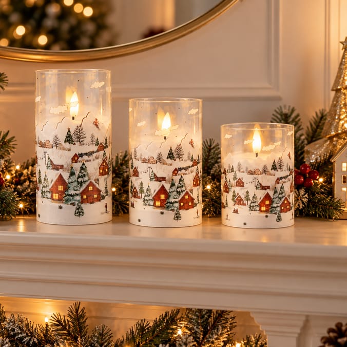 Alpine Serenity Led Candles 3 Pack 