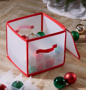 Festive Feeling Ornament Storage Bag