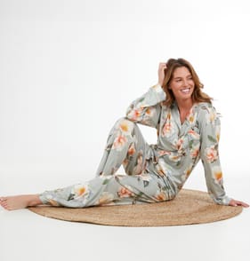 Originals Button Shirt & Bottoms Floral Pyjama Set