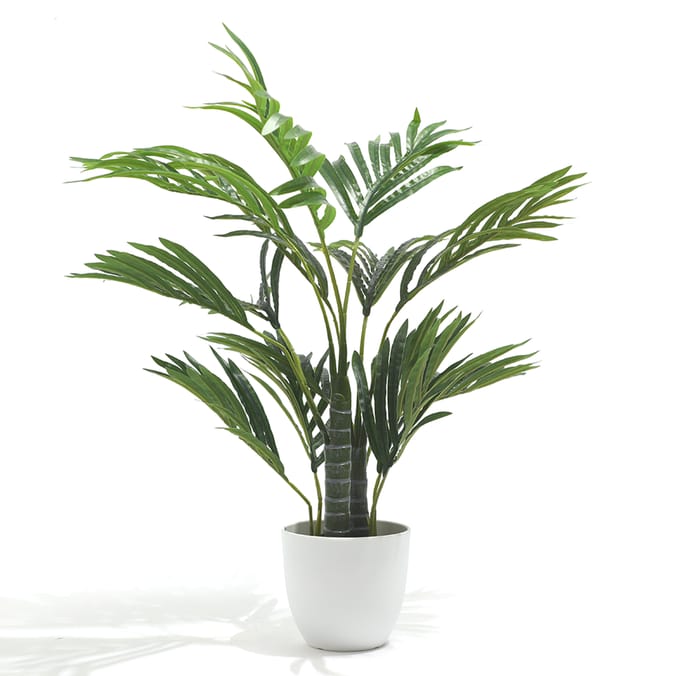 Home Collections Faux Palm in White Pot