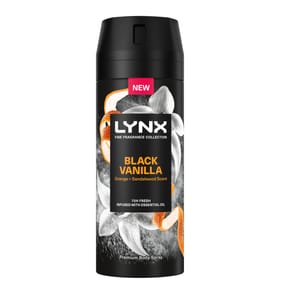 Lynx Fine Fragrance Collection Premium Body Spray 150ml - Black Vanilla