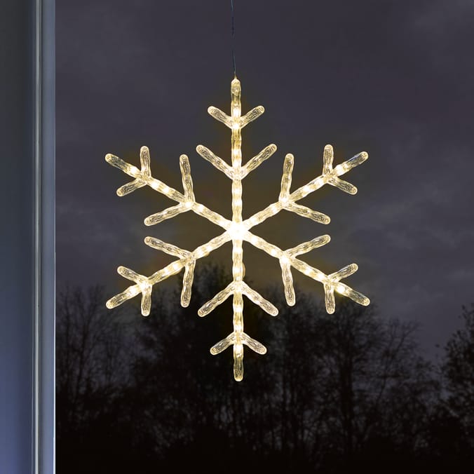 Prestige Battery Operated LED Window Light - Snowflake