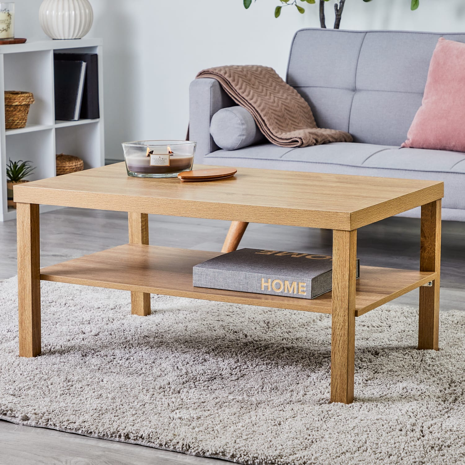 Home Oak Effect Coffee Table | Home Bargains