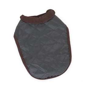 Paws And Pooches Brown Premium Quilted Coat - M