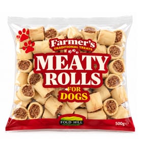 Farmer's Meaty Rolls Dog Treats 600g