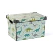 Storage Box With Lid 17L - Dinosaur Print