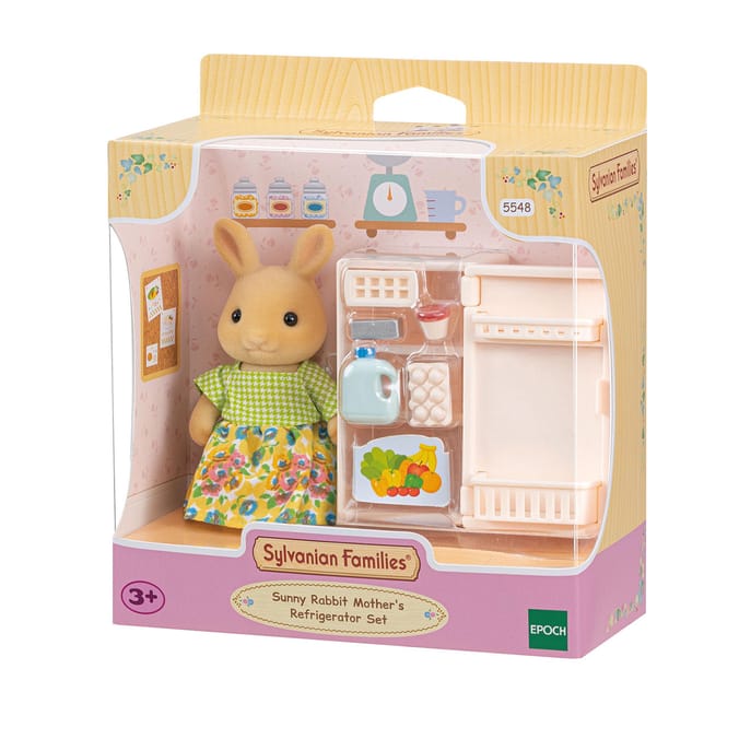 Sylvanian Families Sunny Rabbit Mother's Refrigerator Set | Home Bargains