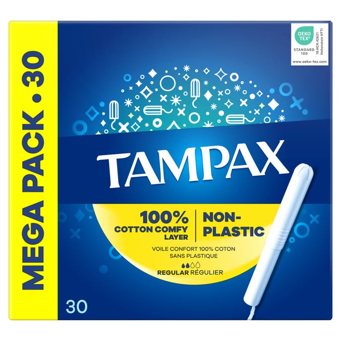 Tampax Regular Tampons With Applicator 30s