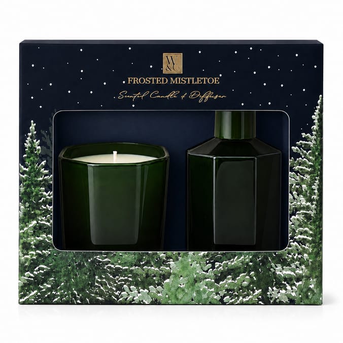 Wickford & Co Scented Candle & Diffuser - Frosted Mistletoe 
