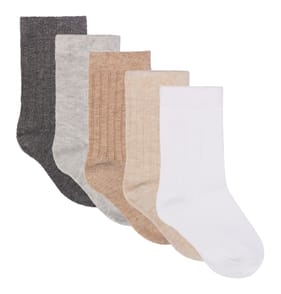 Pure Baby Natural Ribbed Socks